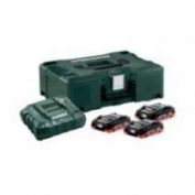 COMBO SET LI-HD 3 X 4,0 AH + ML METABO 