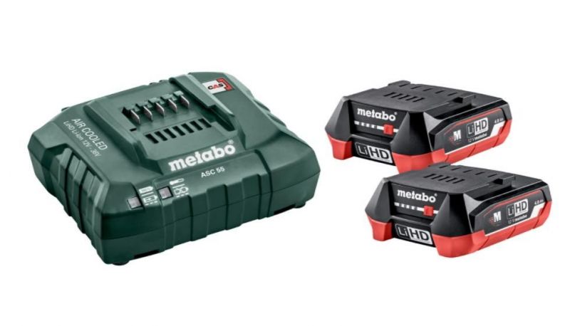 COMBO SET LI-HD 2 X 4,0 AH METABO #OFERTA