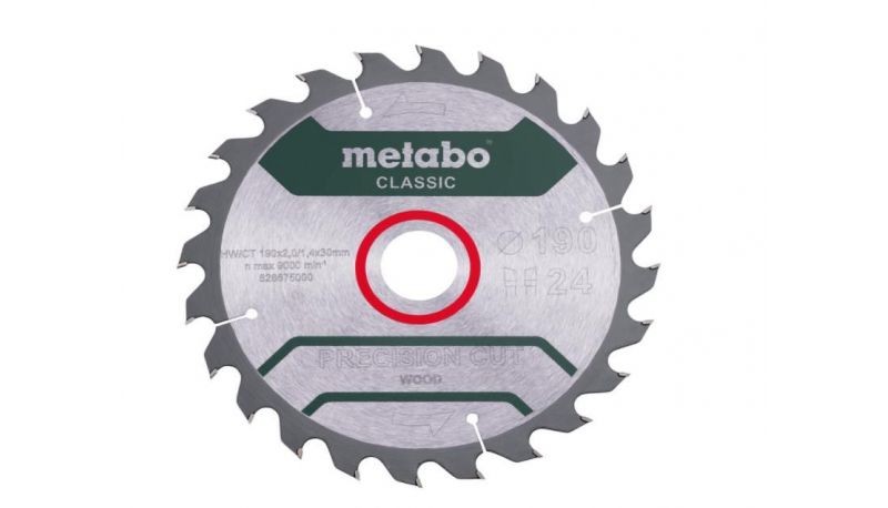 DISCO SIERRA METABO #PRECISION CUT CLASSIC 190X30 Z24