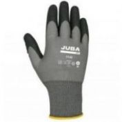 GUANTES NYLON PVC CFT JUBA 3141X #5140 NEGRO OFERTA