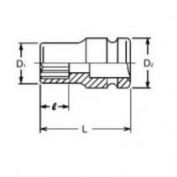 LLAVE VASO IMPACTO 12C 25 KOKEN 1/2 #MM