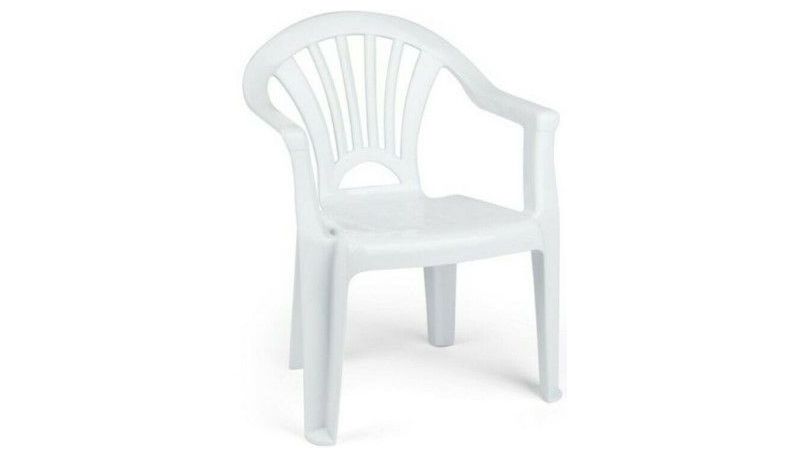 SILLA PLASTICO BLANCA #MAREY