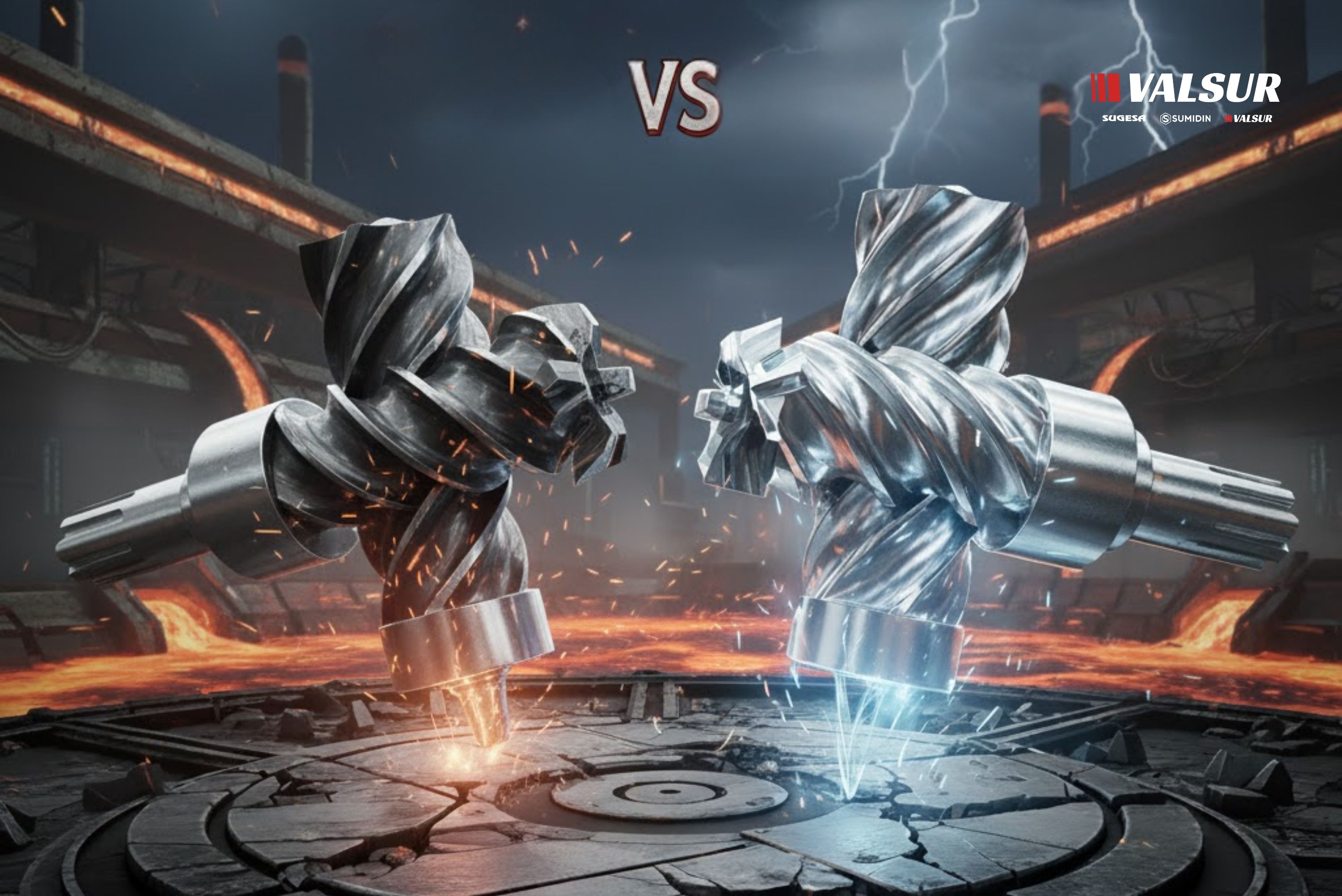 fresa de metal duro vs HSS