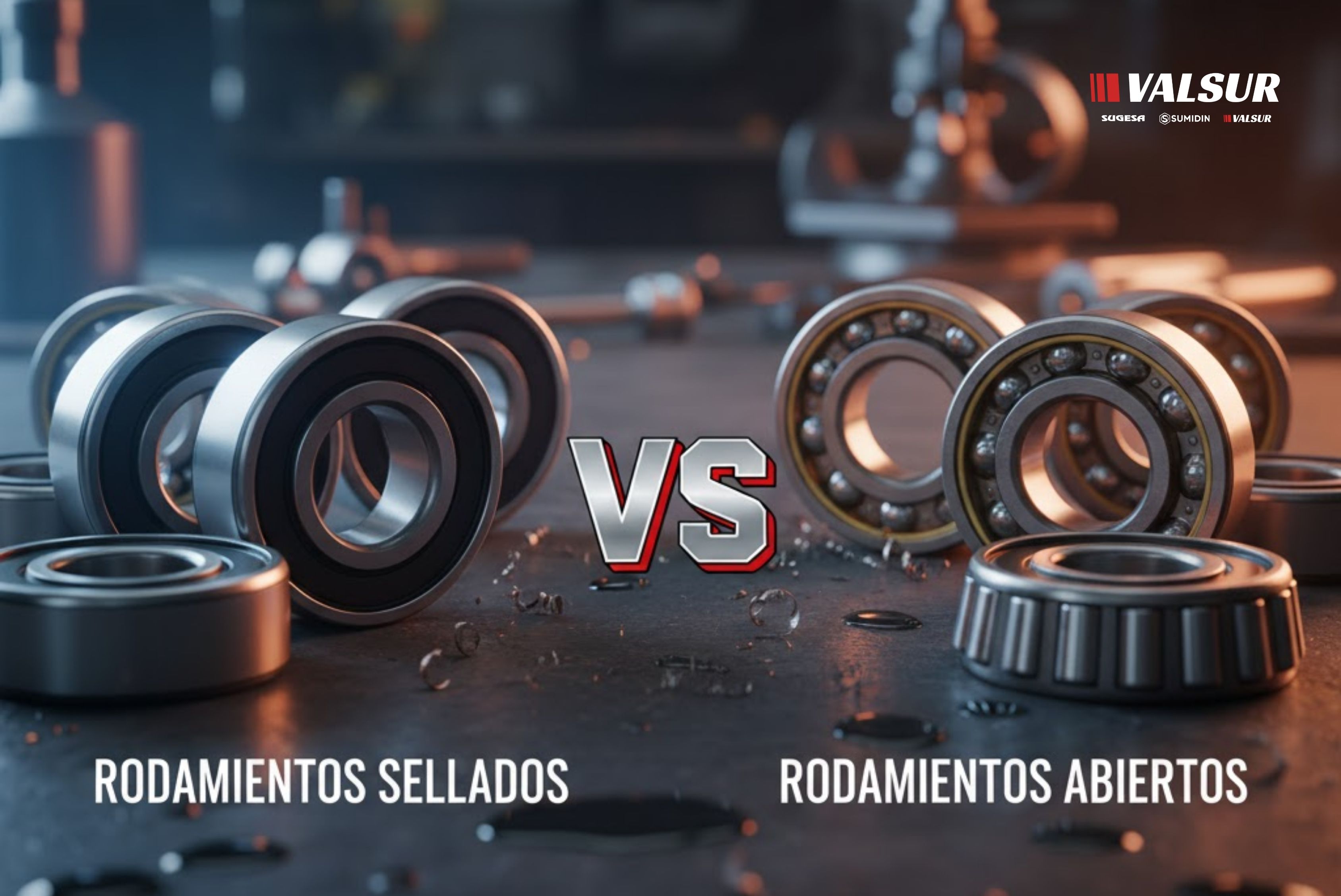rodamientos sellados vs abiertos