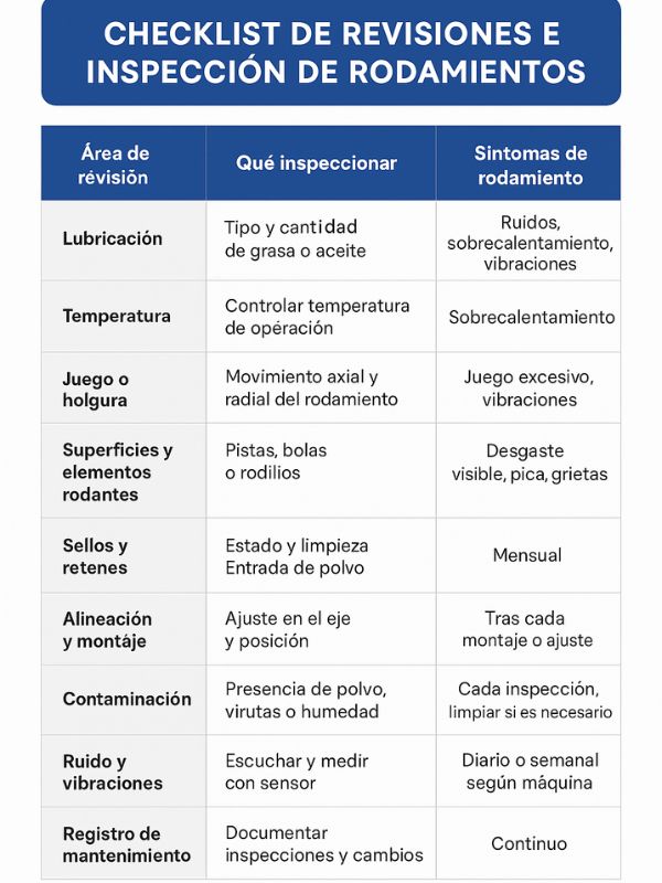 identificar rodamientos dañados