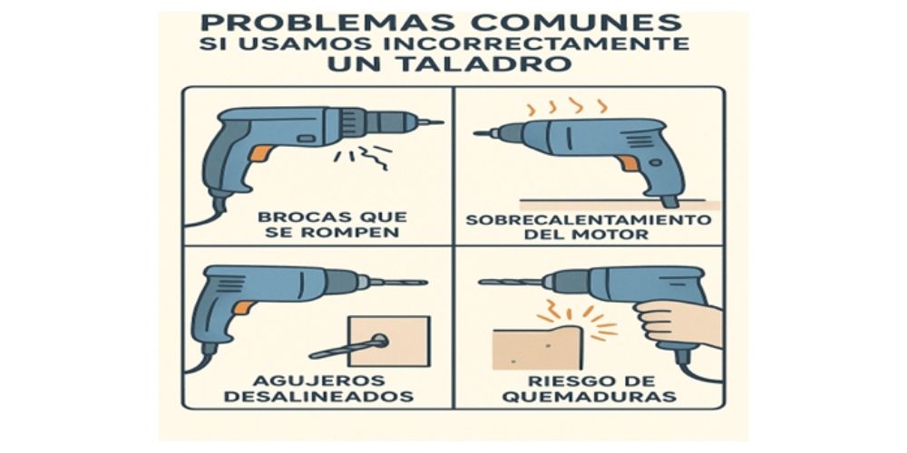 problemas comunes si usamos incorrectamente un taladro